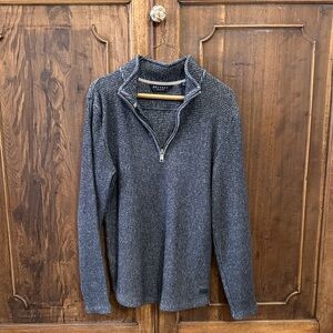 Outpost Charcoal Zip-Up Sweater